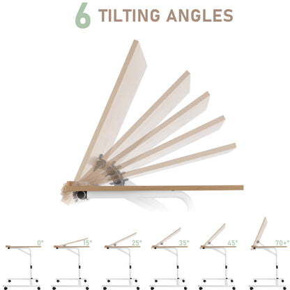 Tilted Jigsaw Puzzle Rolling Board Table