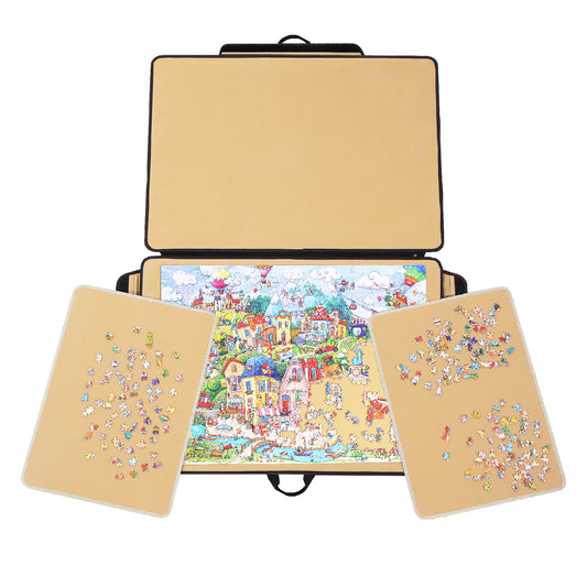 Portable Jigsaw Puzzle Board with Sorting Trays- 1500 Pieces