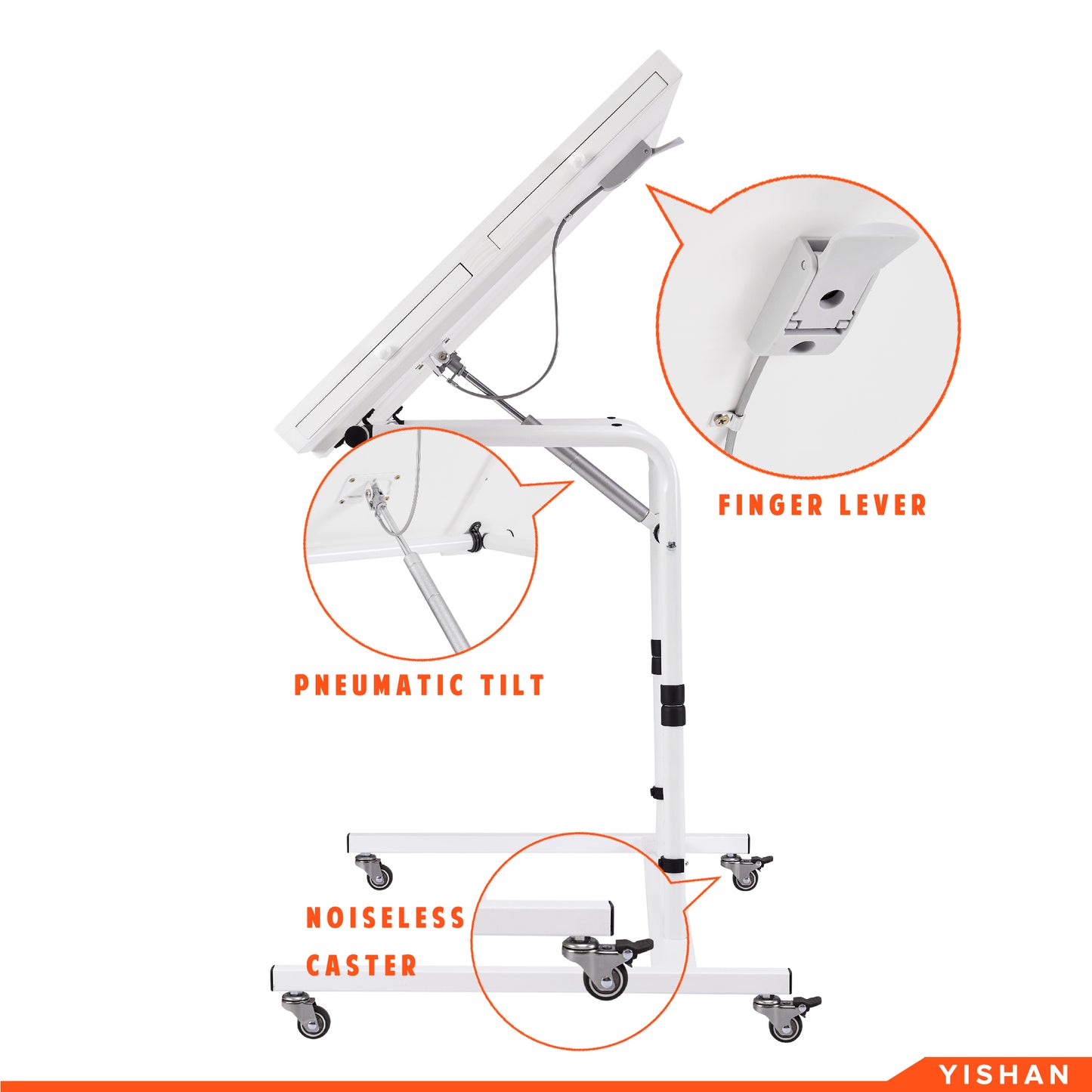Tilted Jigsaw Puzzle Rolling Table with Drawers and Cover